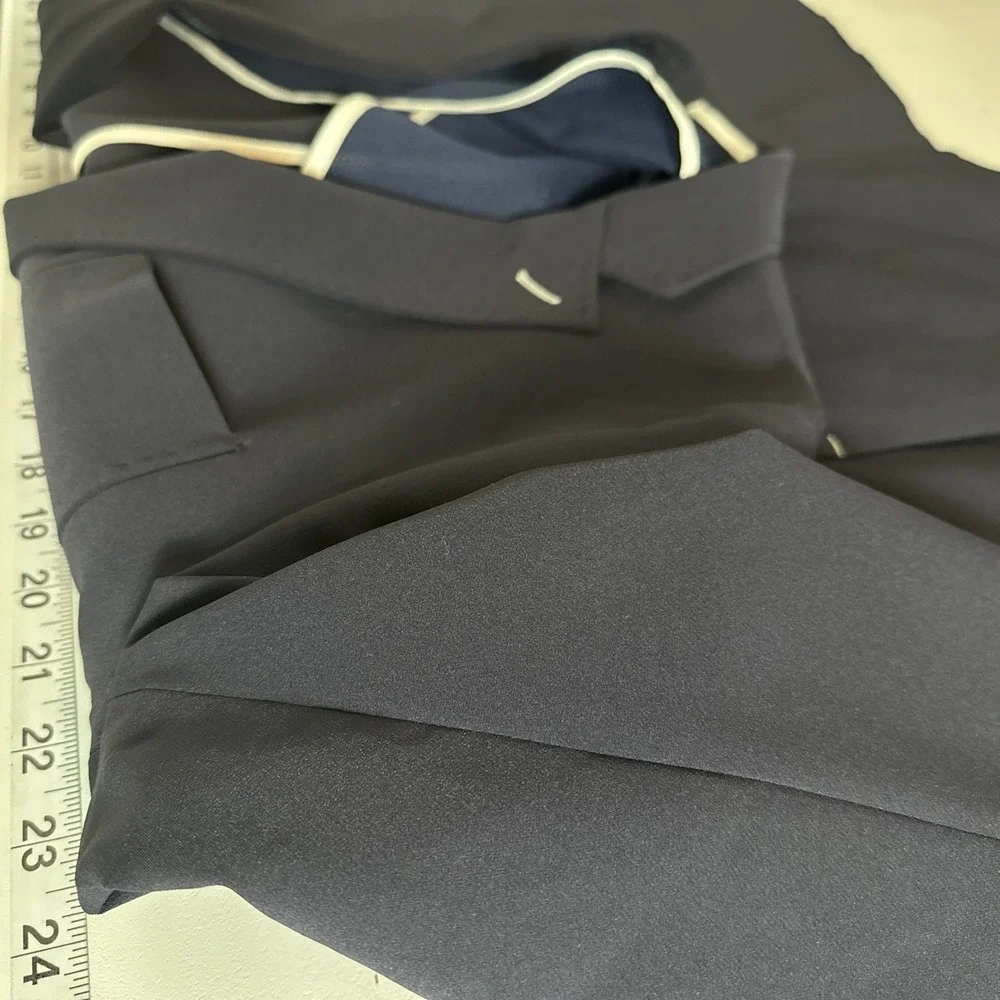 Blue Industry Navy Stretch Sport Coat Blazer Size 54 Modern Fit Travel Jacket